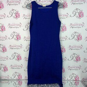 One Clothing dress tank style stretchy bodycon Royal Blue Mini Dress